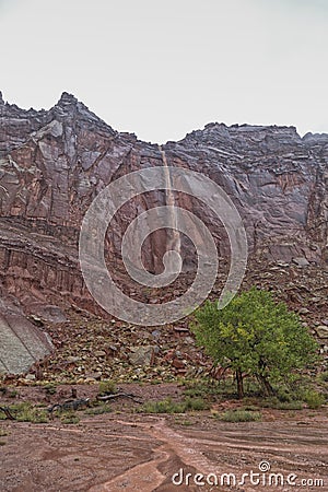 The Red Rock Waterfall