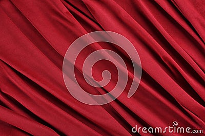 Red satin fabric