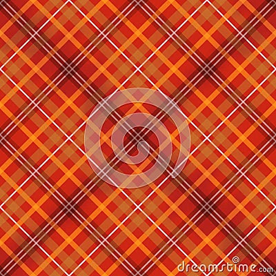 Red scottish checked fabric seamless pattern