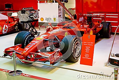 Red sport car Formula 1 Ferrari