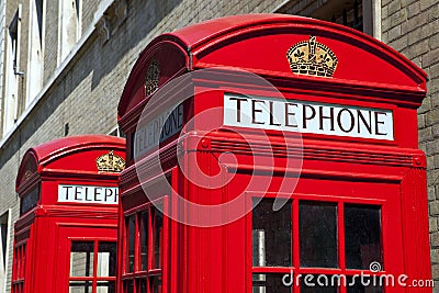 Red Telephone Boxes in London