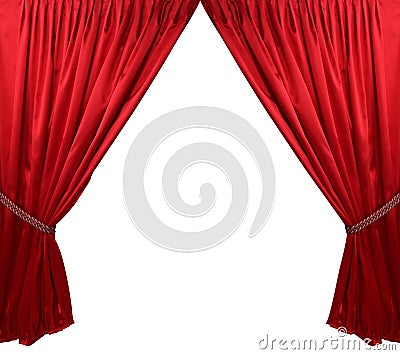 Red theater curtain background