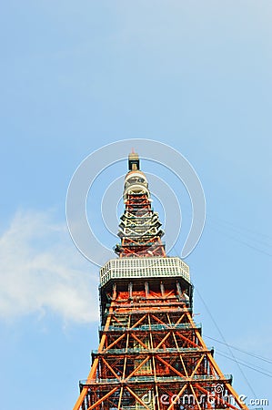 The red Tokyo Tower, Japan