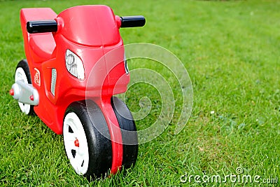 Red toy bike