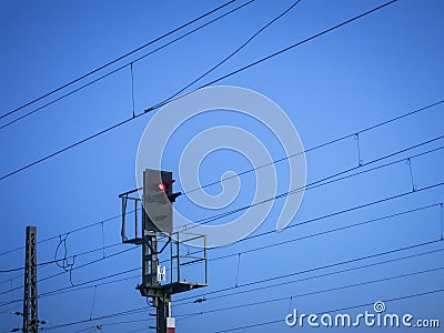 Red train signal