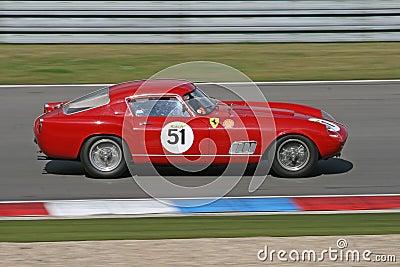 Red vintage sports car - Ferrari