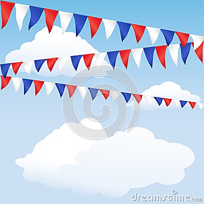 Red, white and blue bunting