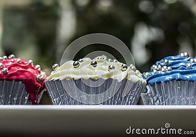 Red, White, and Blue Cupcakes