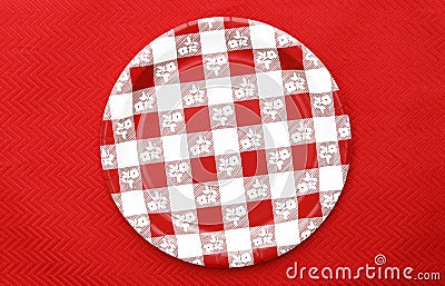 red and white checkered pants