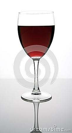 Red wine glass