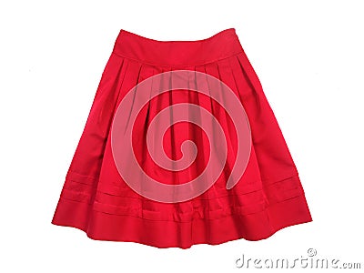 Red women skirt