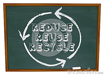 Reduce Reuse Recycle - Chalkboard Royalty F