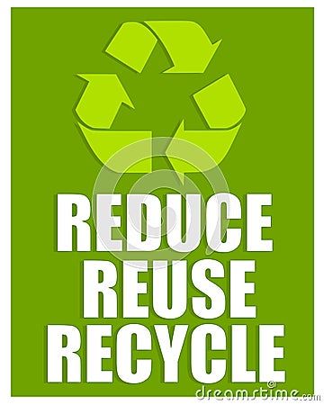 Reduce Reuse Recycle Sign