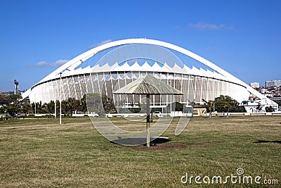 Reed Sunshade on Grass outside Moses Mabhida Stadium