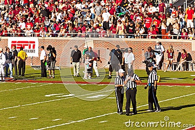 Referees at College Football Game