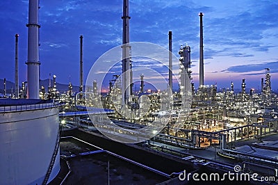 Refinery industrial plant