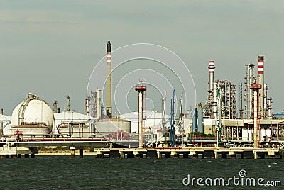 Refinery - Oil and gas factory.