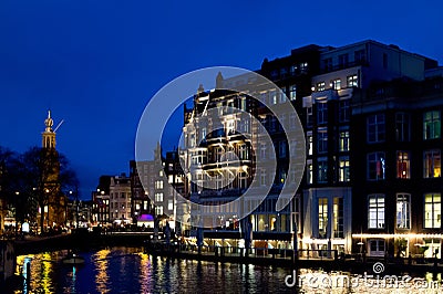 Reflection of houses in Amsterdam