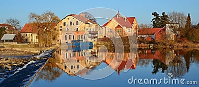 Reflection of houses