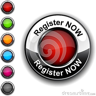 Register Now Button. Stock Image - Image: 151