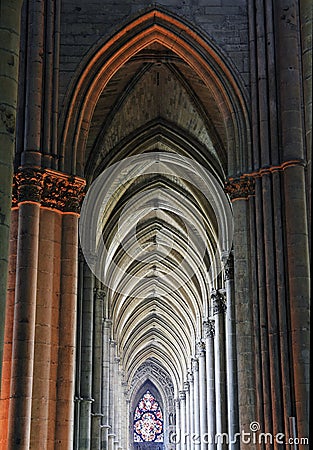 Reims Cathedral gothic arcades