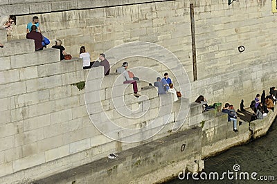 Relax at the River Seine, Paris