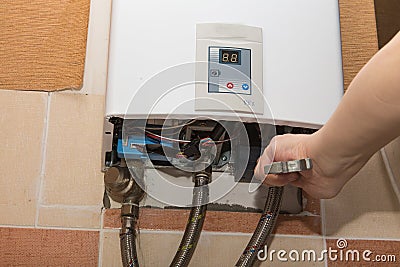 Repair of the gas water heater