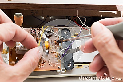 Repairing clock radio