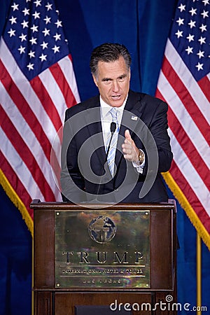 Republican presidential candidate Mitt Romney