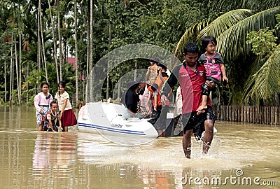 Rescue of flood victims