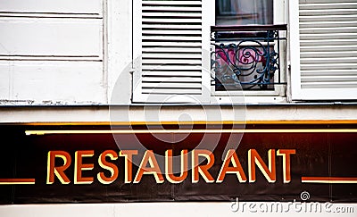 Restaurant sign