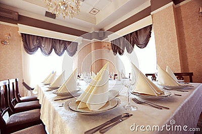 Restaurant Wedding table yellow room