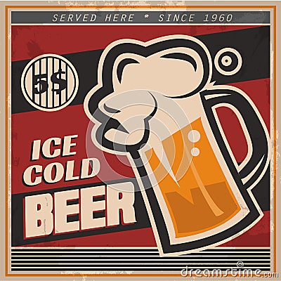 Retro Beer Poster