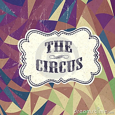 Retro circus background