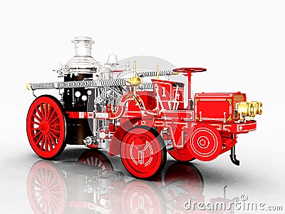 Retro Fire Engine
