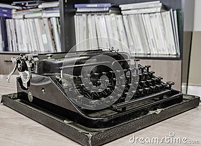 Retro office typewriter