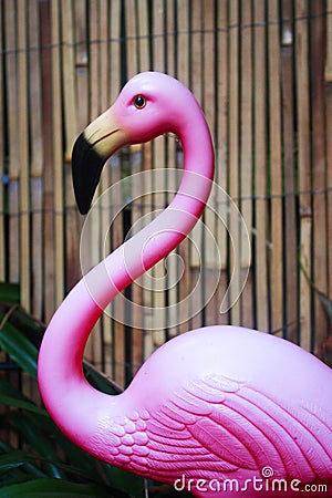 Retro pink flamingo