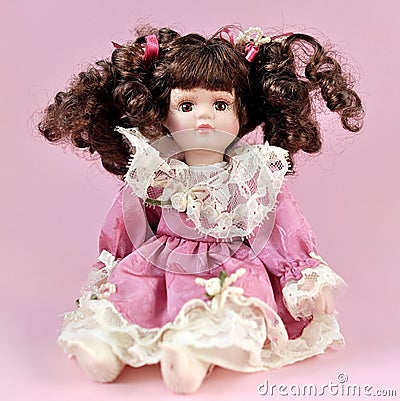 Retro porcelain doll