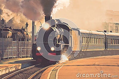 Retro steam train.