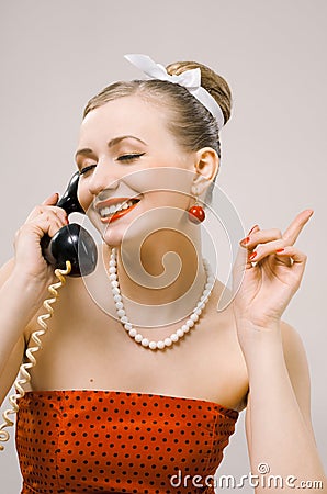 Retro Woman on The Phone