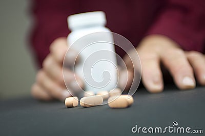 Rheumatoid Arthritis hands and pills