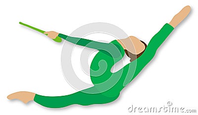 Rhythmic Gymnastics: Rope Stock Photograph