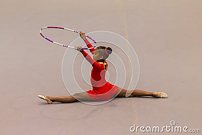 Rhythmic Gymnastics Girl Hoop Floor