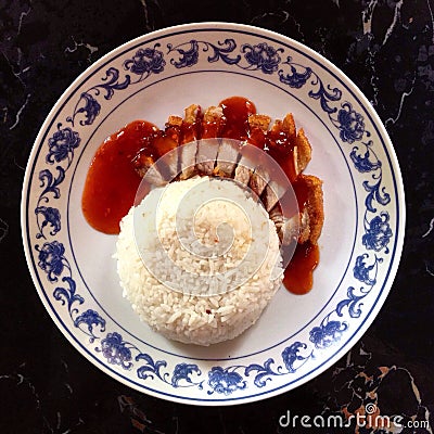 Rice crispy pork