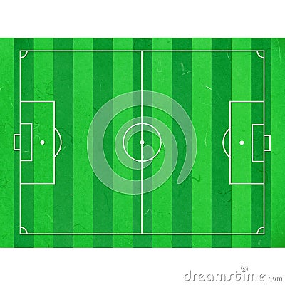 Rice paper cut football field