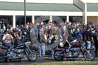 Riders in Annual Trail of Tears Motocycle Ride