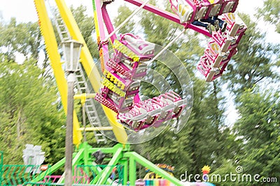 Rides for children at a fairground