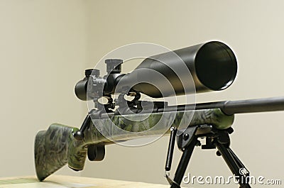 Rifle with scope