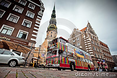 Riga City Sightseeing tour bus