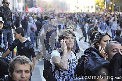 Riots in Rome - Italian Students Protest